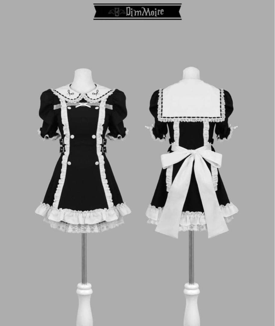 DimMoire ディムモアール 冥界少女のセーラーSETUP 黒 白