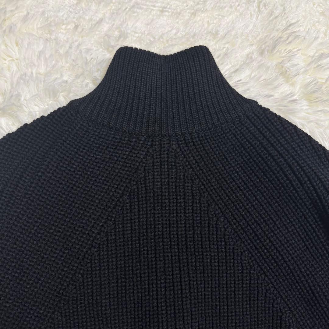 BATONER ニット シグネチャー セーター ジッパー ドライバーズニット