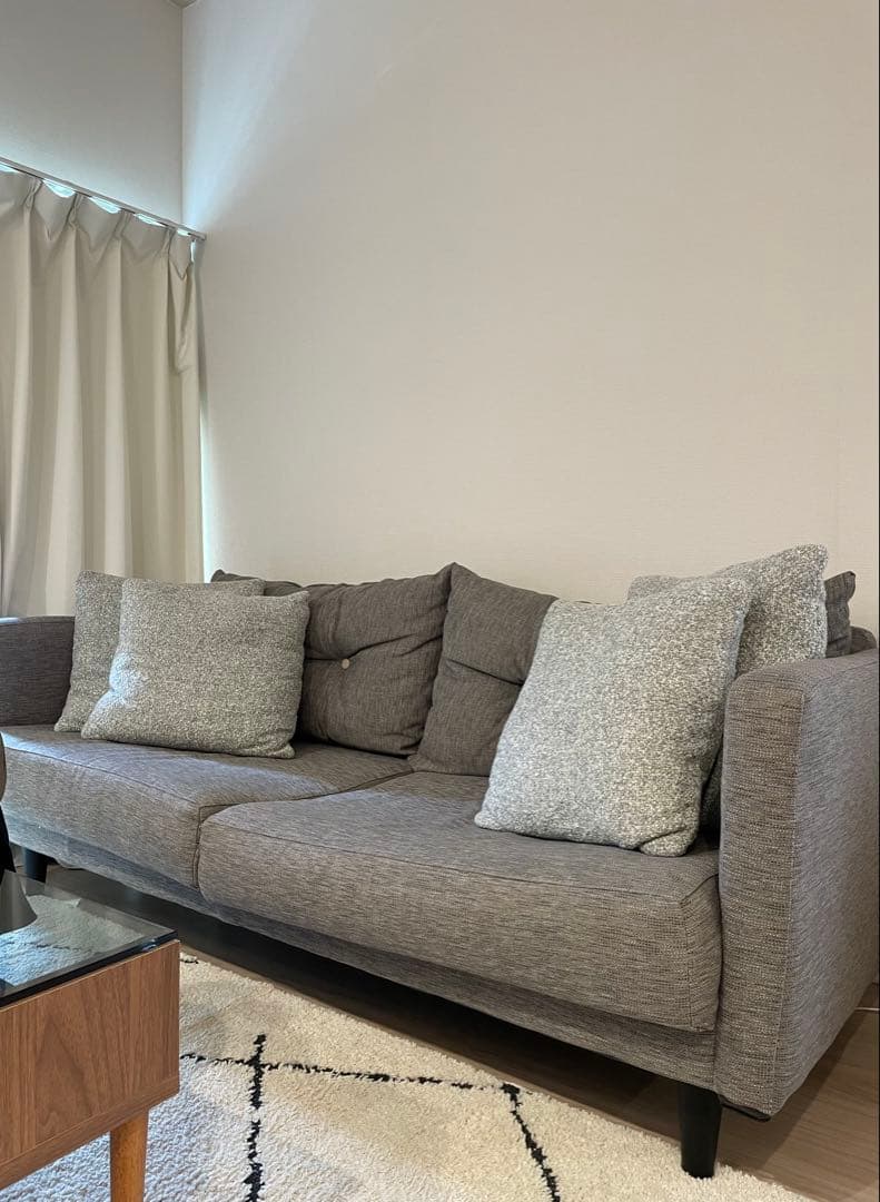 【期間限定 値下げ】 グレー ソファ 2人掛け