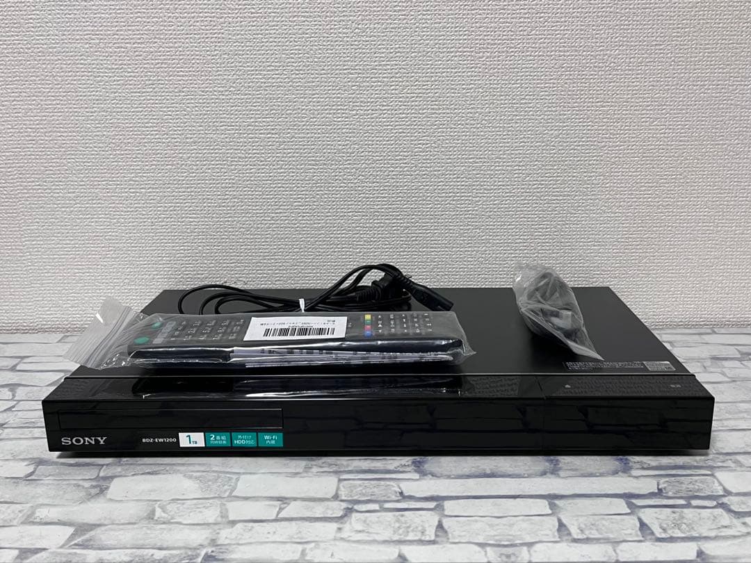 1TB 2番組録画　ソニー　ブルーレイレコーダー　BDZ-EW1200