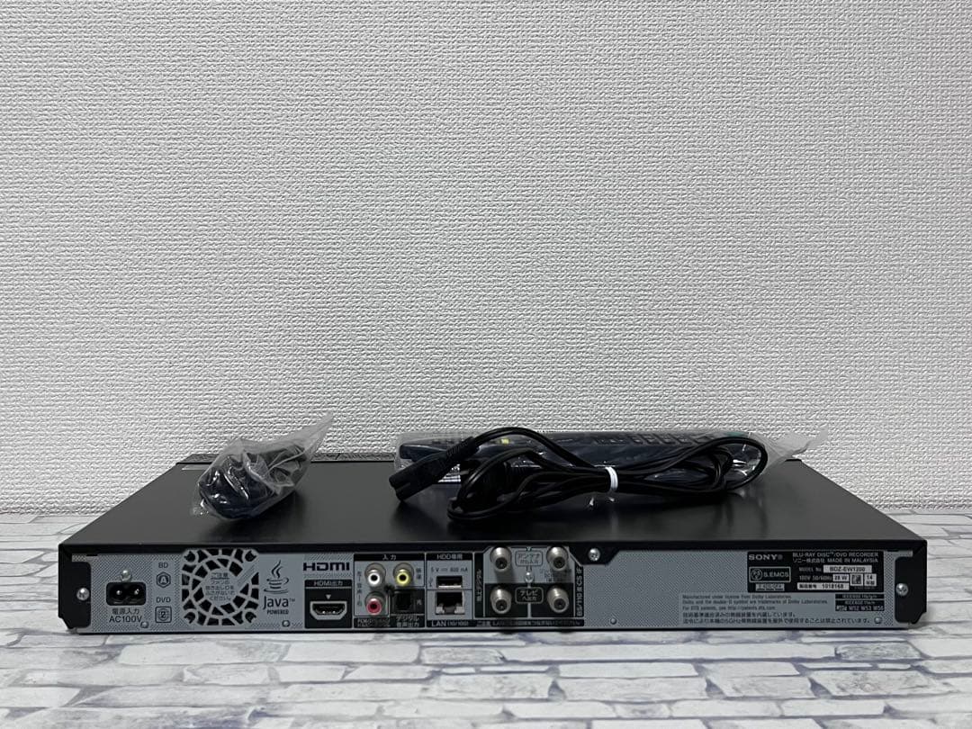 1TB 2番組録画　ソニー　ブルーレイレコーダー　BDZ-EW1200
