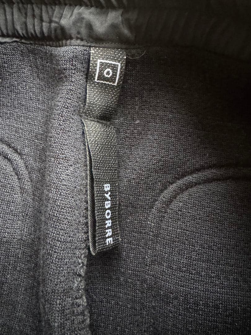 BYBORRE ニットボンディングパンツ Navy/Black (S)