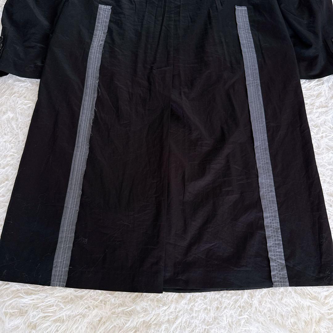 【Y's for men】ロングジャケット チェスターコート ブラック サイズ1