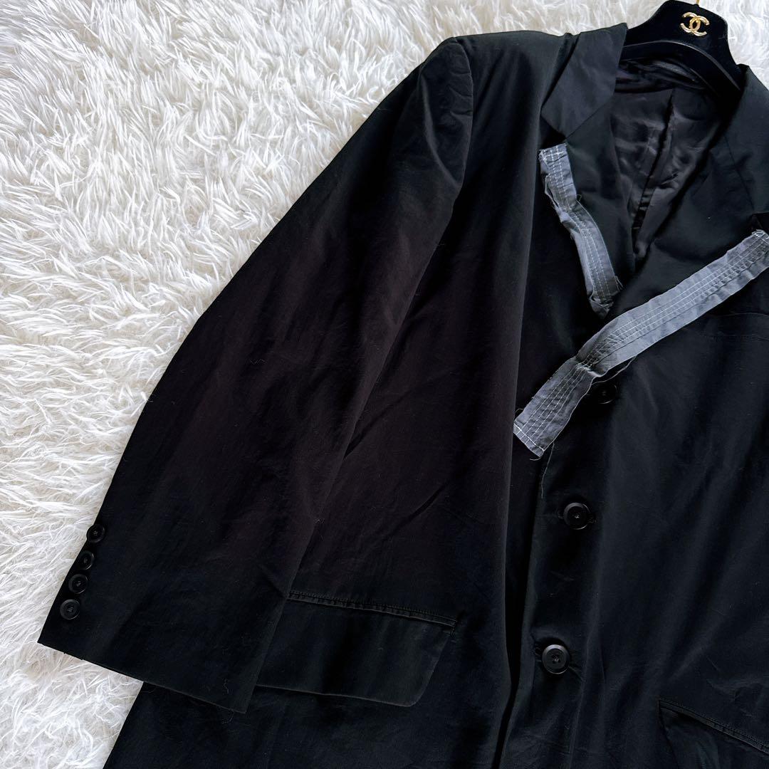 【Y's for men】ロングジャケット チェスターコート ブラック サイズ1