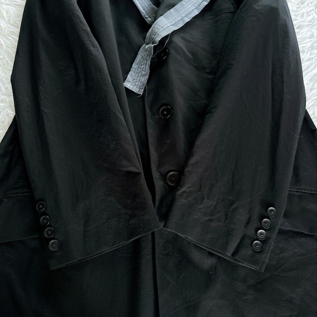 【Y's for men】ロングジャケット チェスターコート ブラック サイズ1