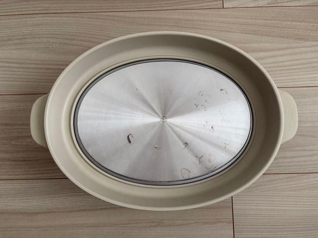 BRUNO オーバルホットプレート クリーム色