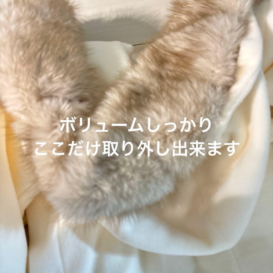 新品 L毛皮 ガウン ファーコート ジャケット アウター白fashionnova