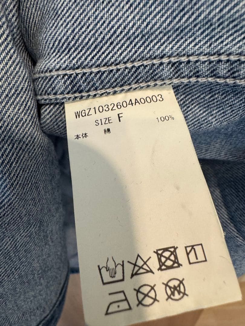 Whim Gazette 【インフルエンサーコラボ】刺繍デニムシャツ美品