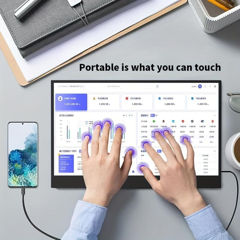 未使用 15.6型 2.5K タッチ対応 ポータブルモニター