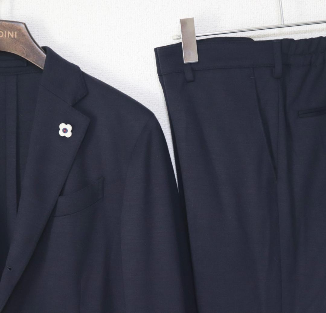 新品タグ付き【ラルディーニ】EASY WEAR ハイブリッド3Bスーツ 紺 46