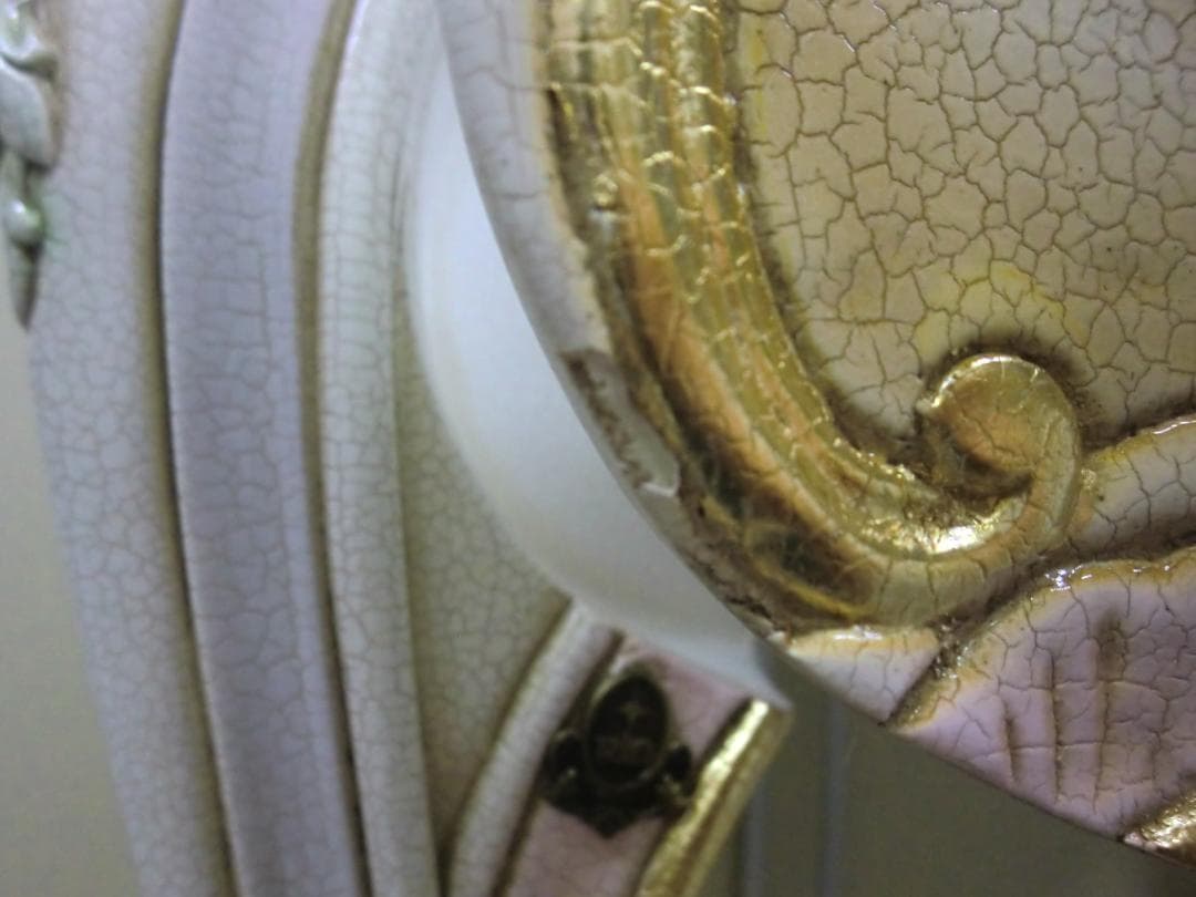 【中古品】RIO FURNITURE　ロココ調コンソールテーブル 引出し2杯付