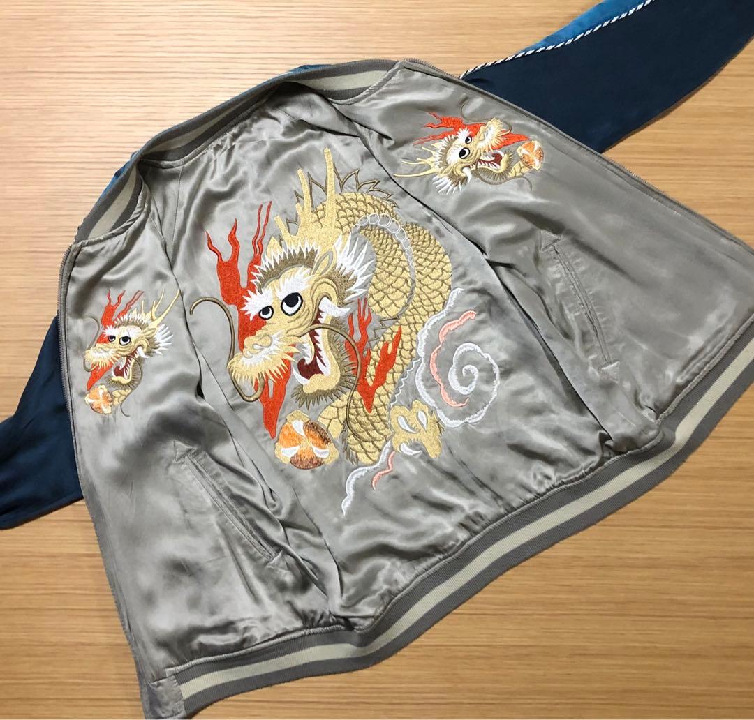 AVIREX レディース　シルク　リバーシブルスカジャン　レディース