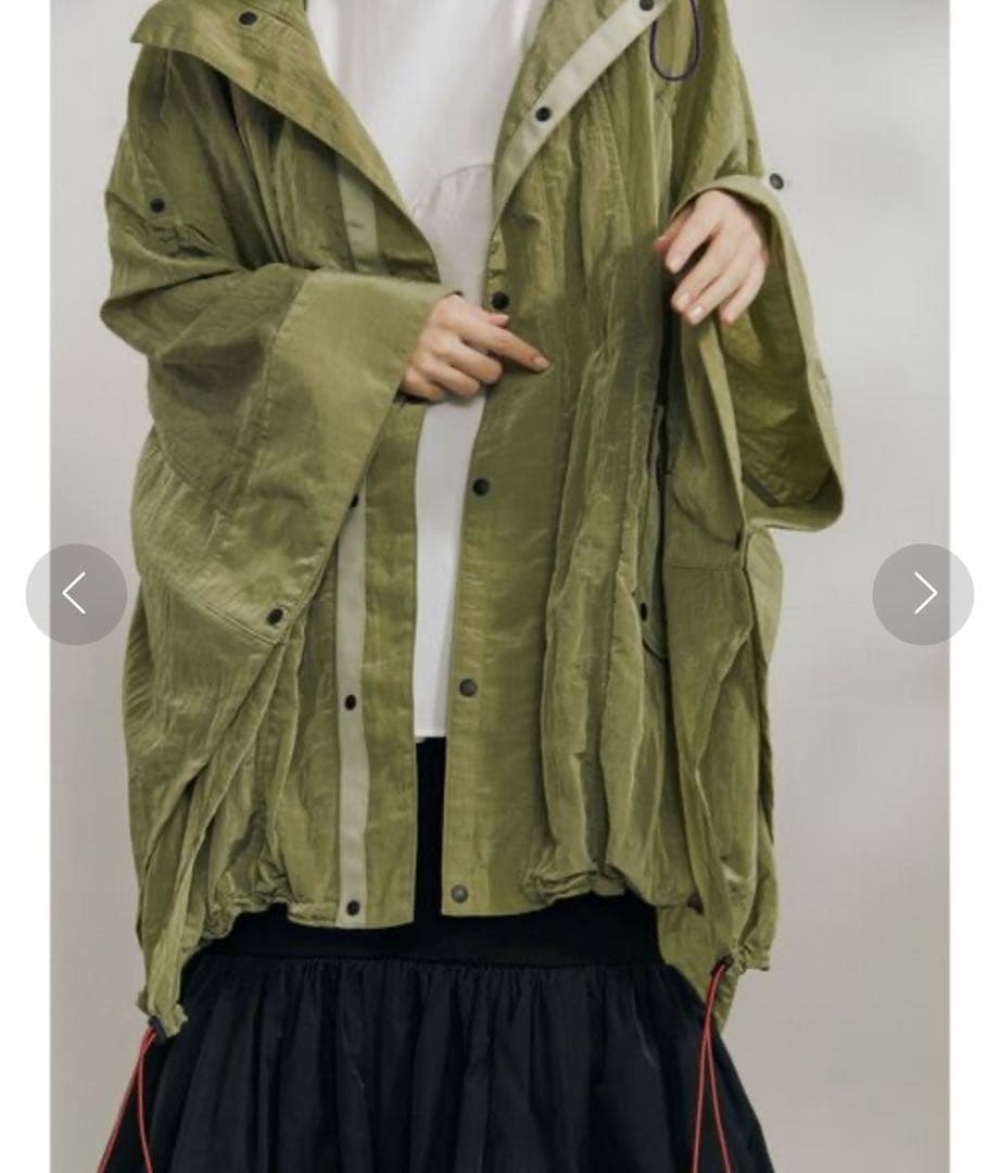 アンスリード UN3D. ナイロンフーディコート　ポンチョ