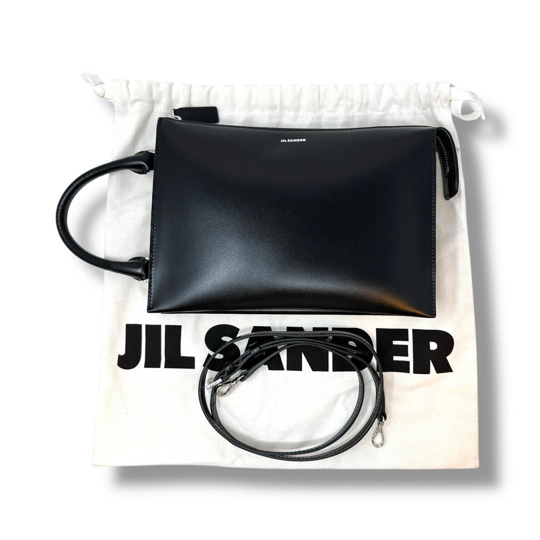 ジルサンダー ハンドバッグ トゥーティー ブラック ブランド 美品 SMサイズ