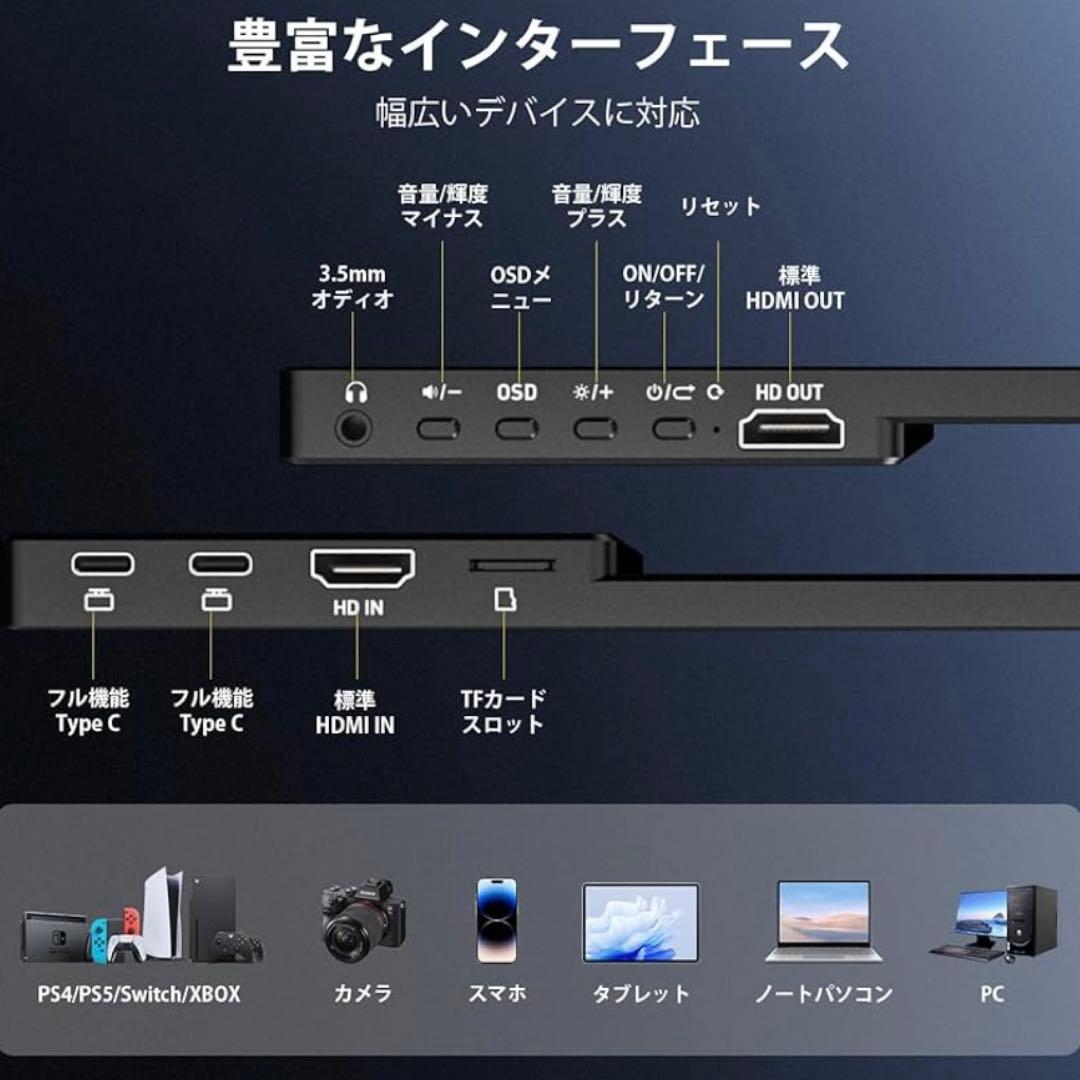 モバイルモニター 16.0インチ 144Hz AndroidTV搭載 ゲーミング