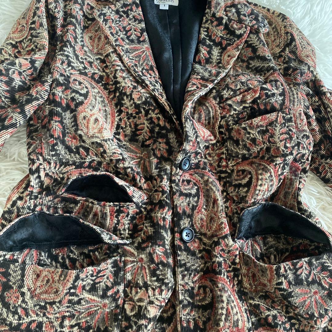 ケイちゃんエンジニアードガーメンツ ペイズリーコーデュロイ　セットアップ