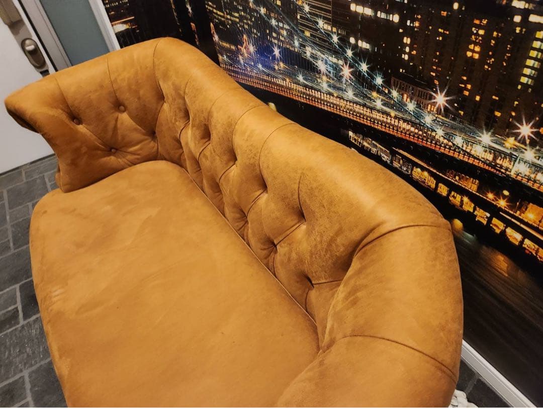 RELAX FORM 関家具 リラックスフォーム 2人掛けソファ　ボタンダウン