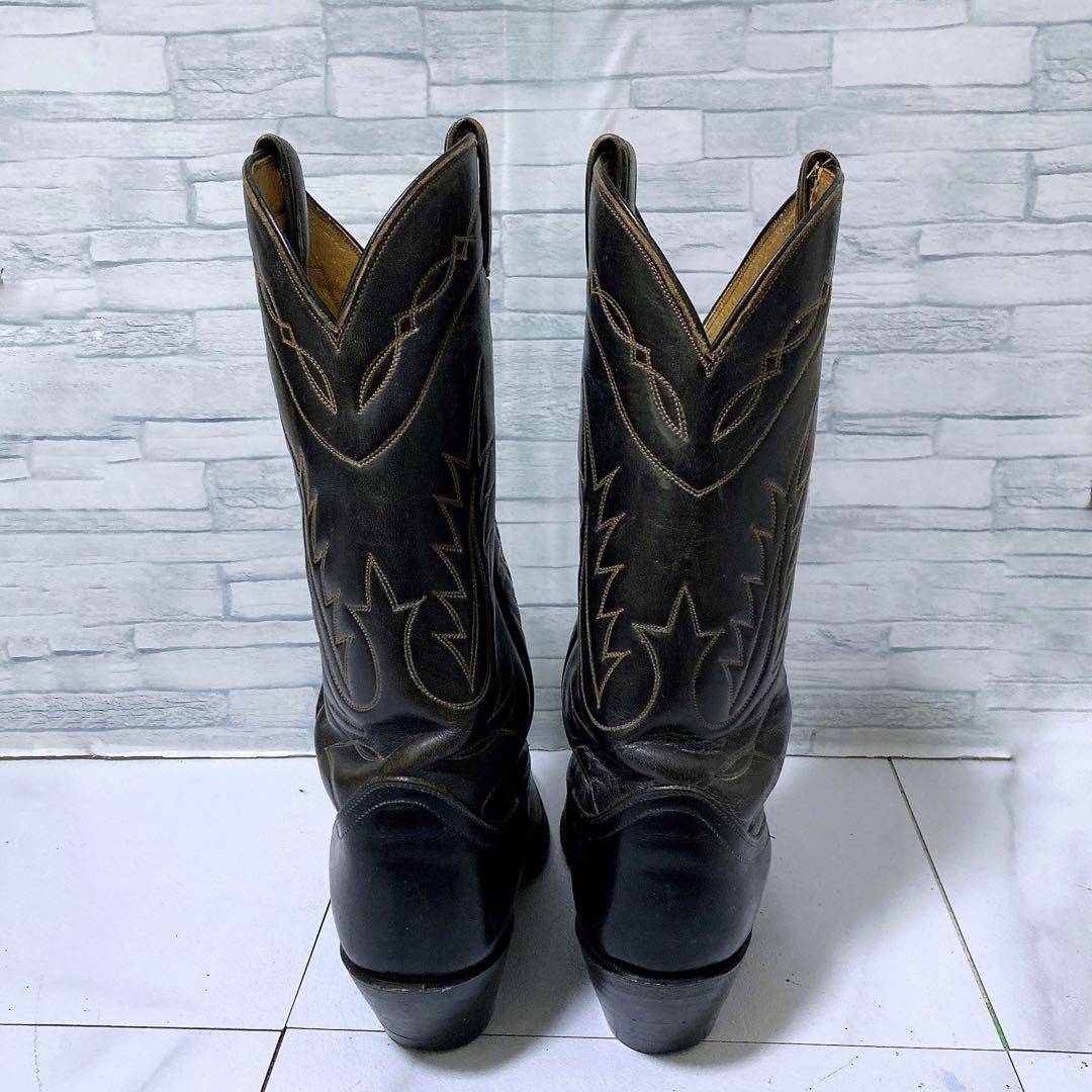 TONY LAMA トニーラマ ウエスタンブーツ 本革 25 ブラック 黒 7D