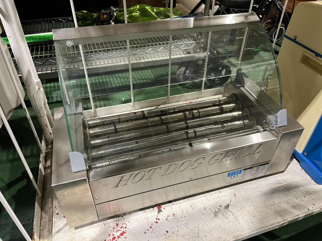 フランクフルト・ホットドッグ回転ローラー付き焼き器