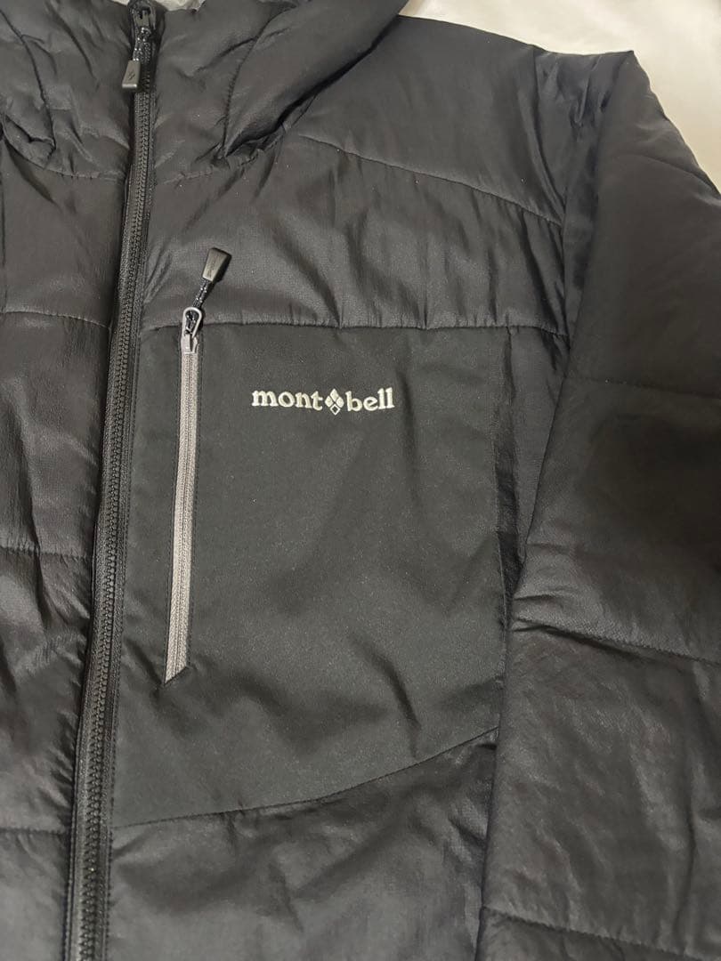 モンベル サーマラップ パーカ リバーシブル 撥水加工 Lサイズ 黒