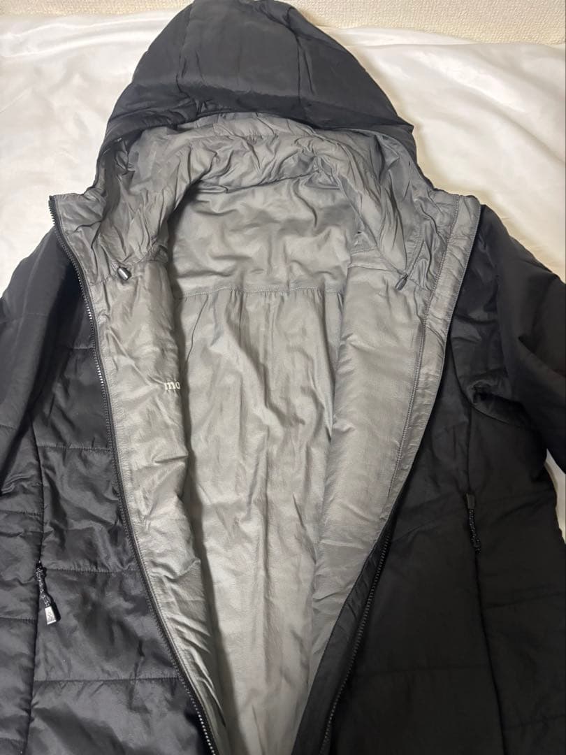 モンベル サーマラップ パーカ リバーシブル 撥水加工 Lサイズ 黒