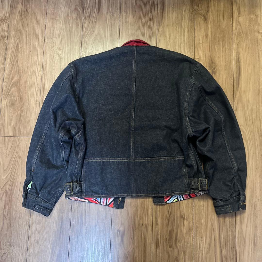 80s イタリア製 CLOSED デニムジャケット BASIC 赤襟