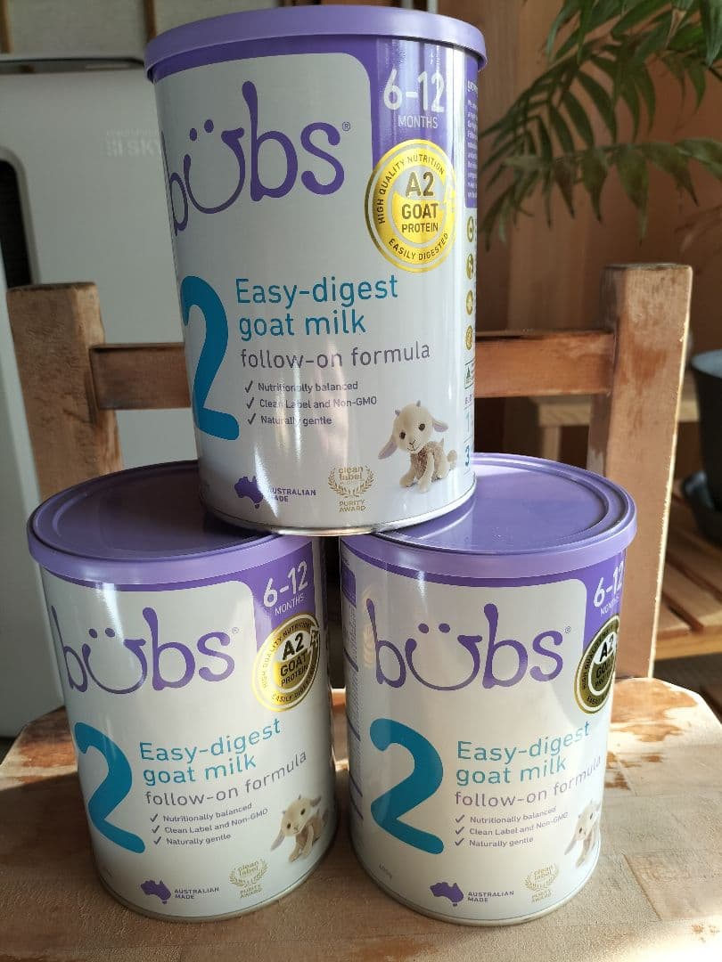 bubs Easy-digest Goat Milk 2 6-12ヶ月 3缶