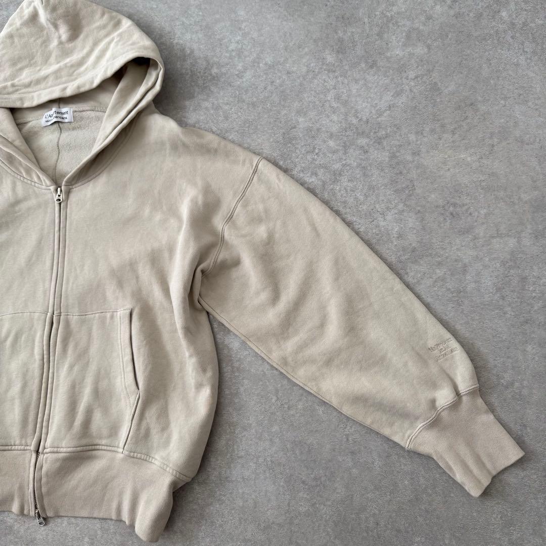 定価2.2万 アパルトモン別注 AMERICANA ワイドフルジップフーディー