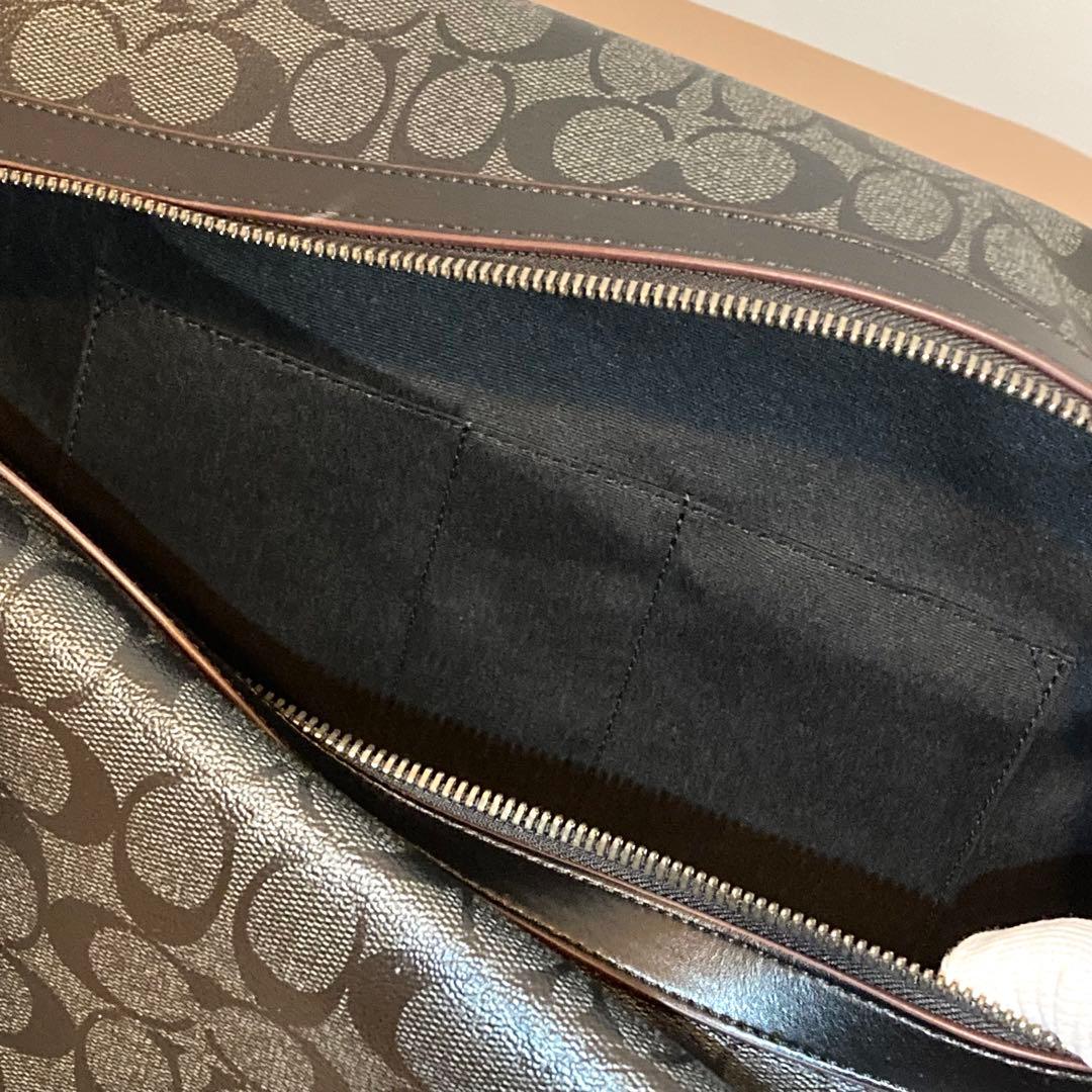 【新品未使用】大容量 COACH 2wayボストンバッグ ブラック F23207