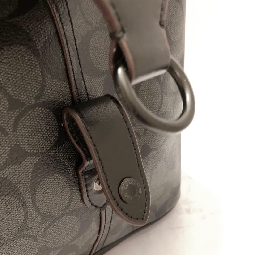 【新品未使用】大容量 COACH 2wayボストンバッグ ブラック F23207