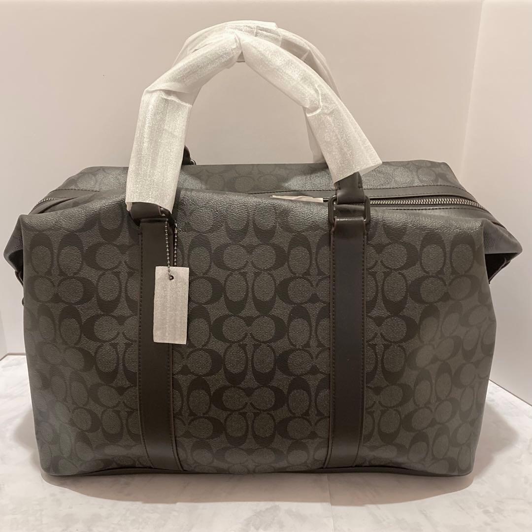 【新品未使用】大容量 COACH 2wayボストンバッグ ブラック F23207