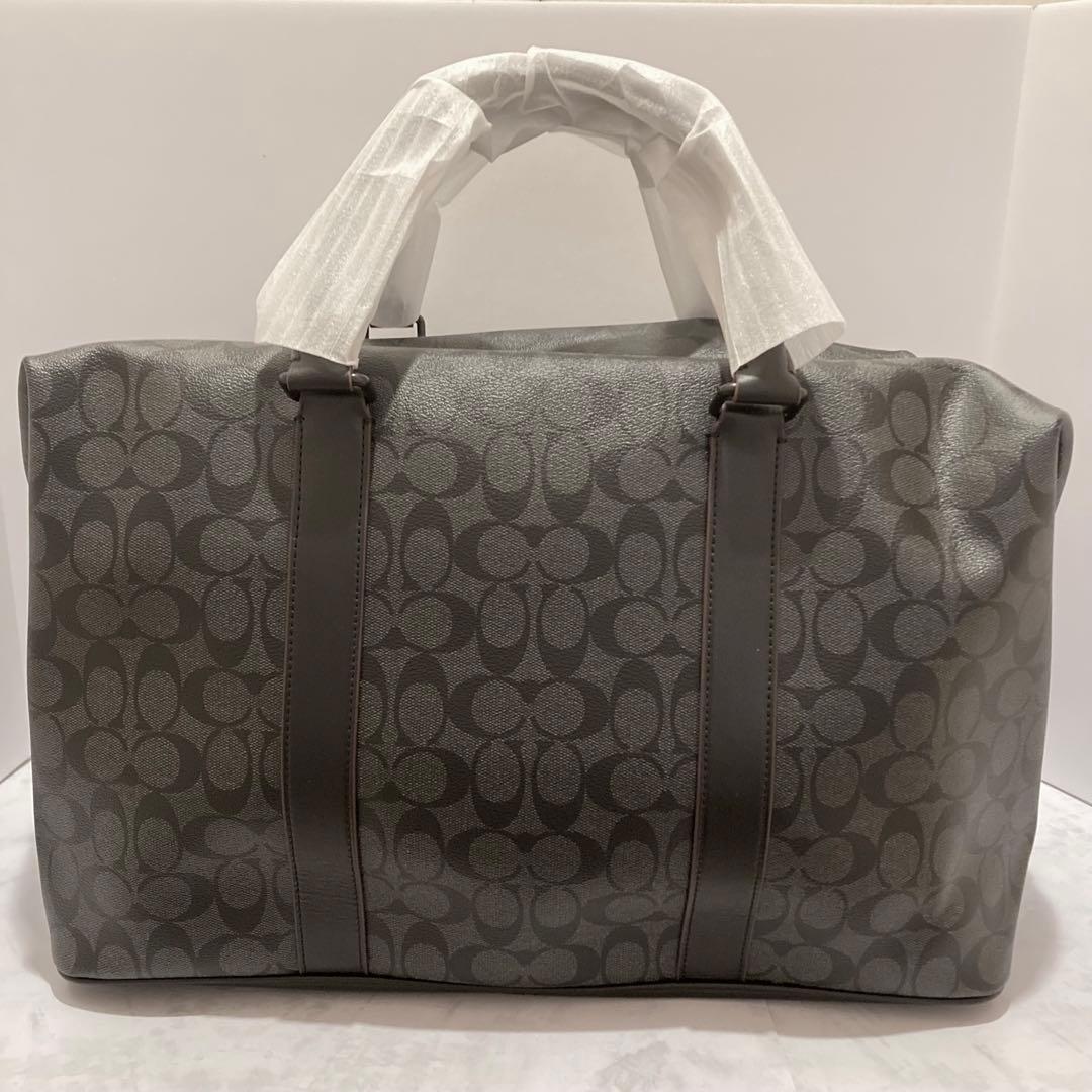 【新品未使用】大容量 COACH 2wayボストンバッグ ブラック F23207