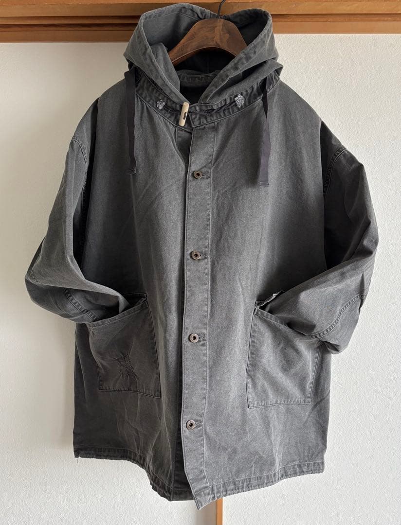 ナイジェルケーボン ガンナージャケット ピグメント チャコール 50