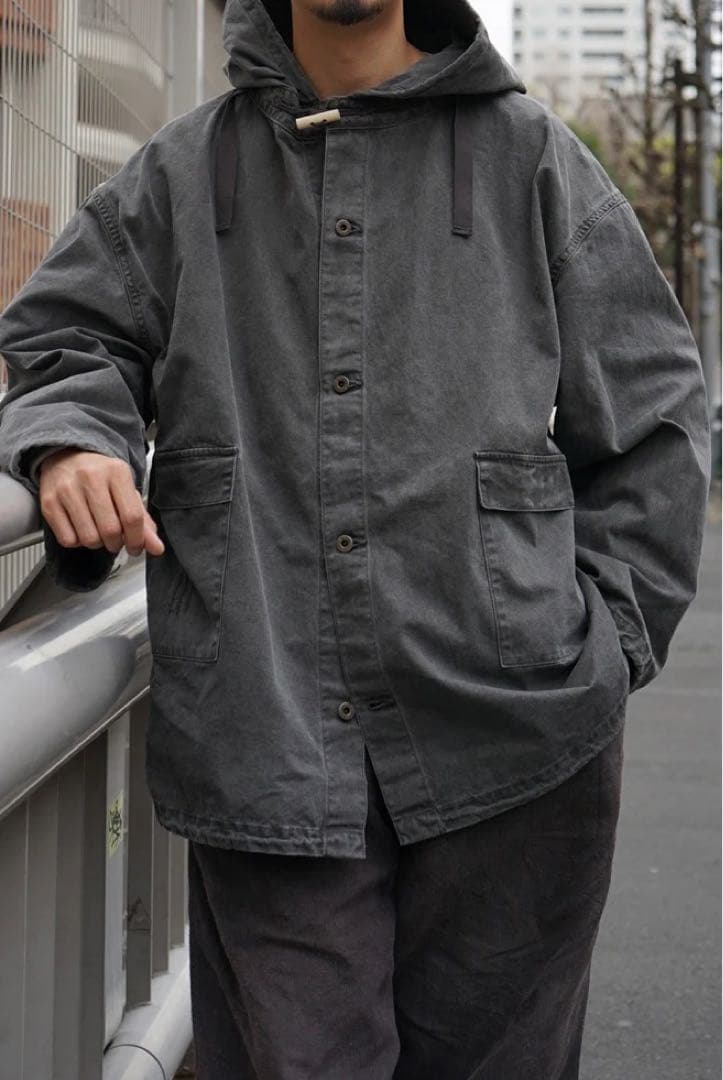 ナイジェルケーボン ガンナージャケット ピグメント チャコール 50