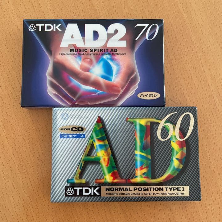 TDK カセットテープAD-60F  とTDK AD2-70