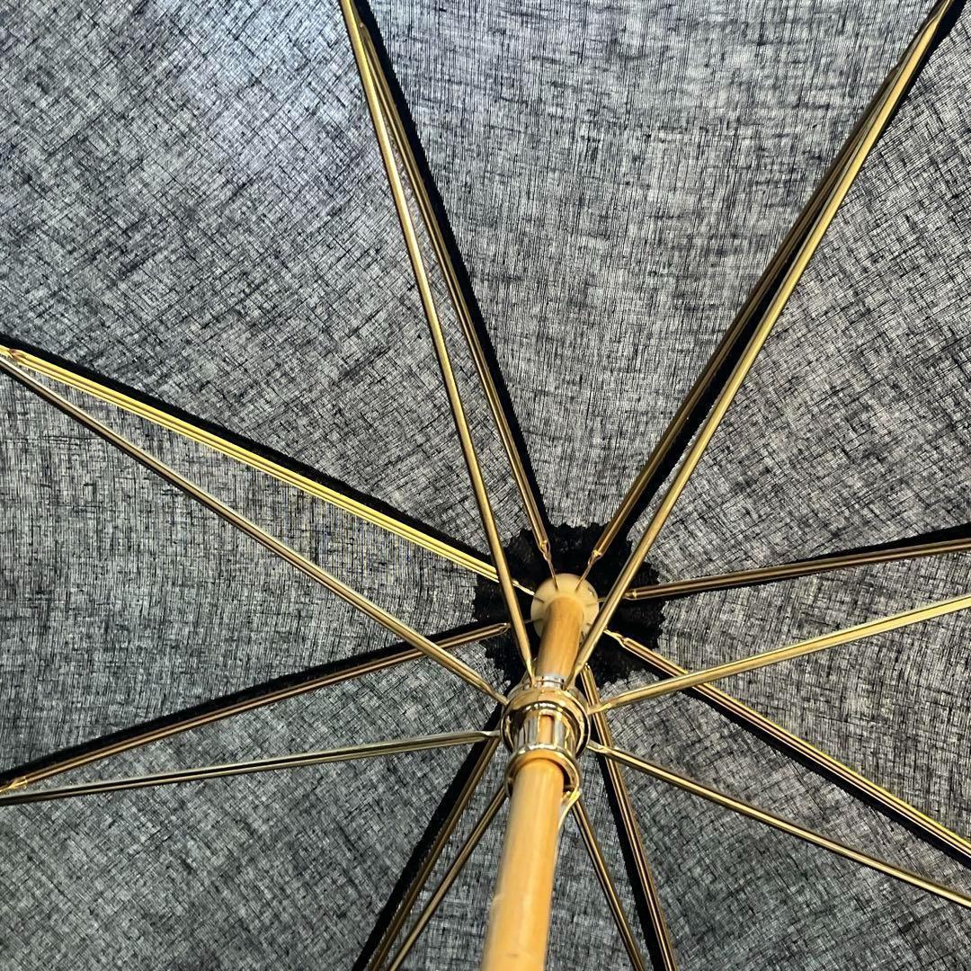 バレンシアガ　日傘　長傘　黒　レース