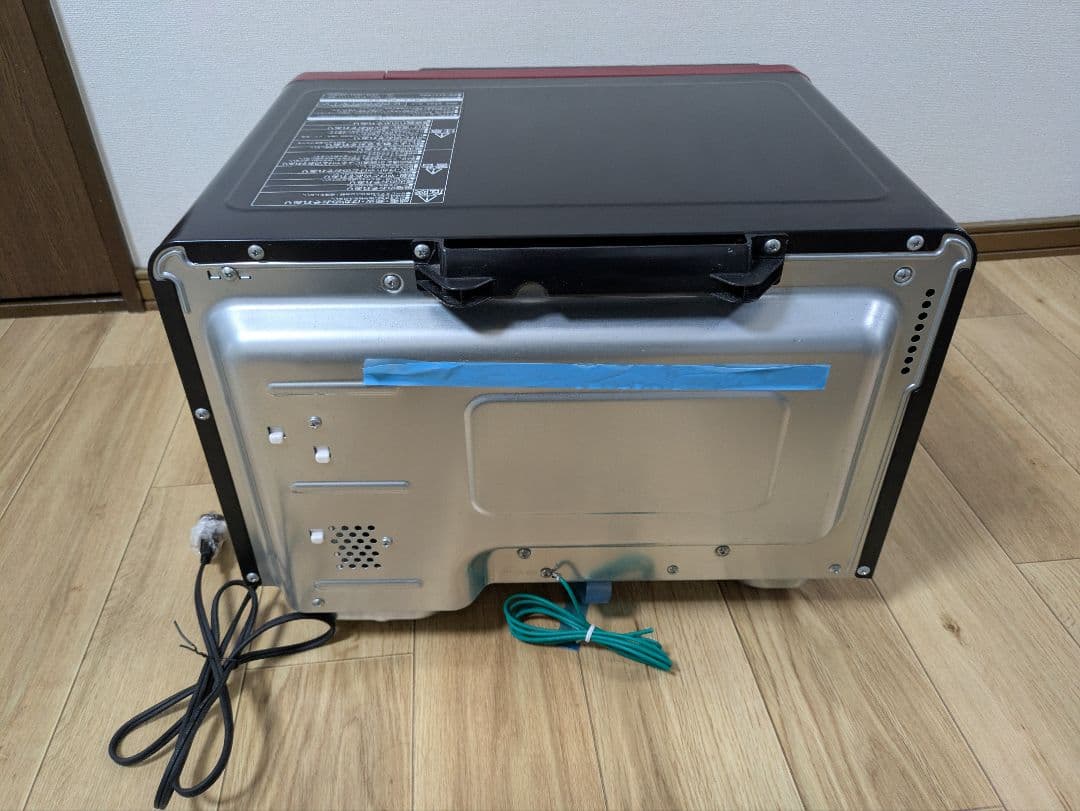 2021年製　HITACHI 赤色 オーブンレンジ トレイ付き