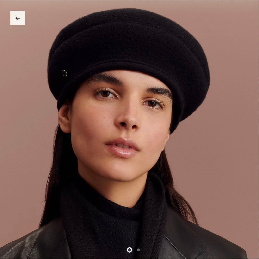 美品 HERMES エルメス ベレー帽 サントノーレ 59