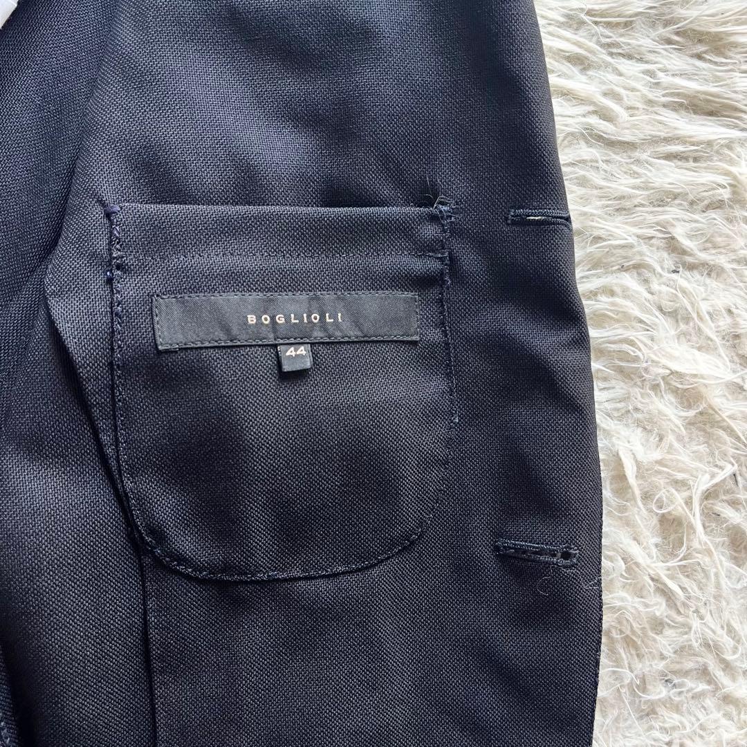 <美品>BOGLIOLI WIGHT ネイビー コットン 春夏 ジャケット 44