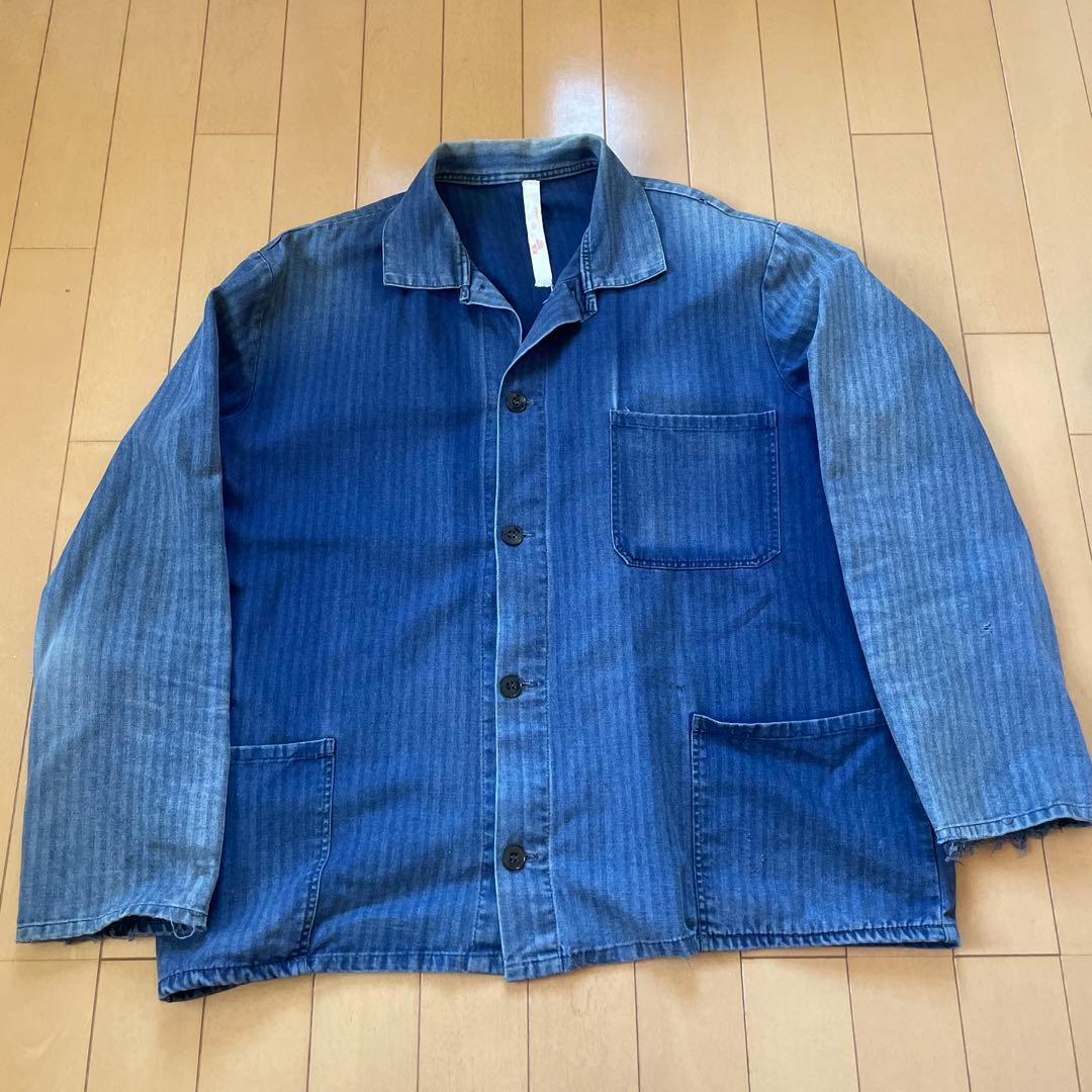 70s 80s ヴィンテージ フレンチ モールスキンジャケット ユーロ 古着