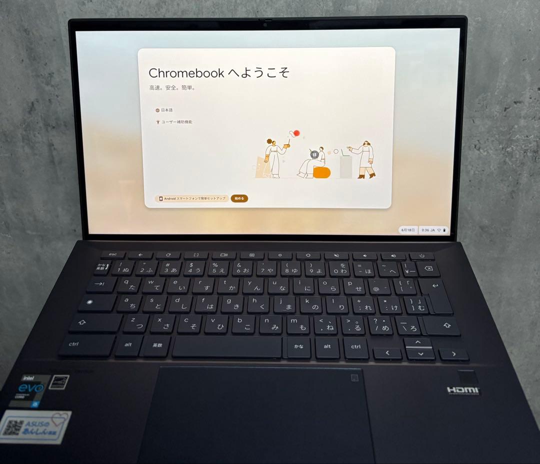 ASUS Chromebook CX9 箱＋充電器付き
