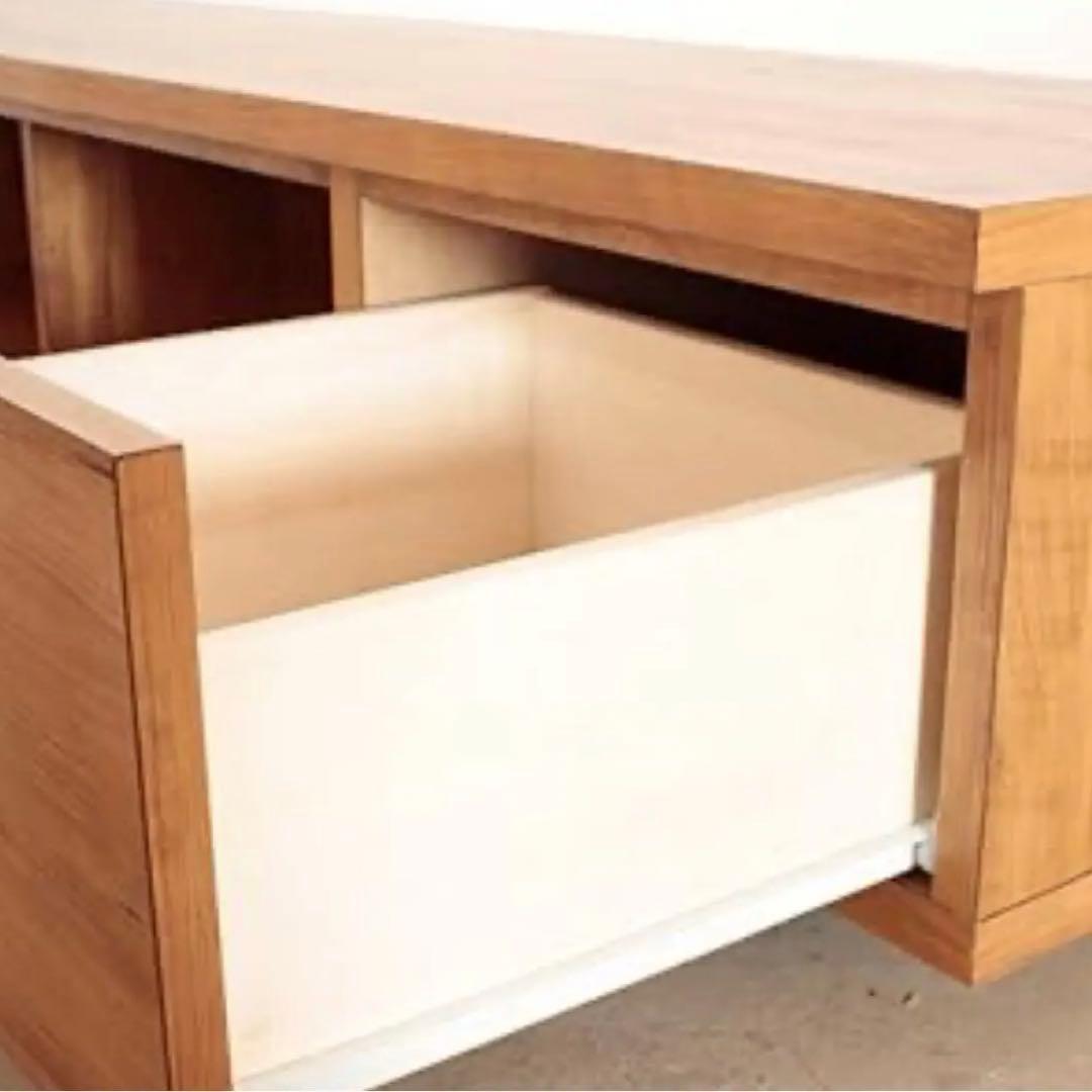 【値下げ】ローボード テレビ台 140cm幅 ナチュラルウッド 大川家具 東馬