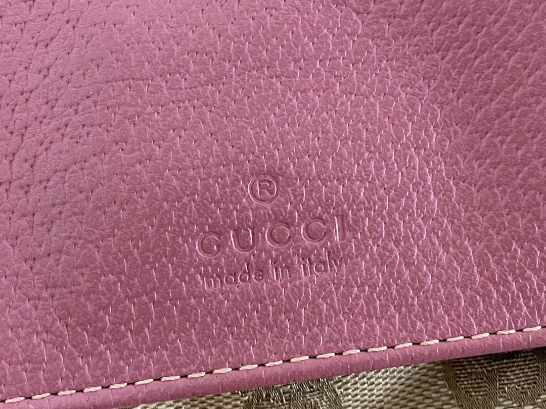 グッチ GUCCI 28566 GG ボディバッグ ウエストポーチ ピンク