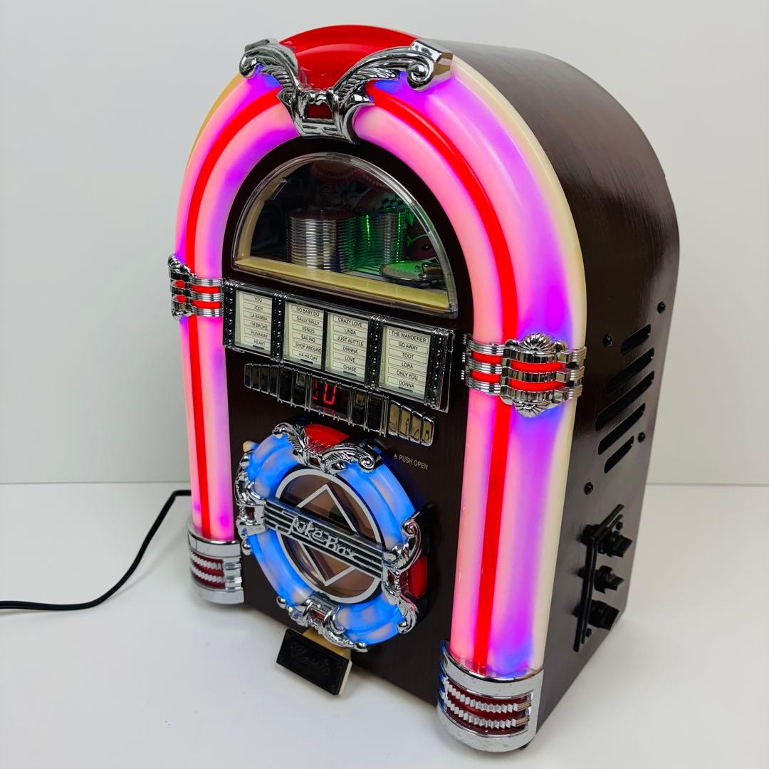 【希少】ジュークボックス型　CDプレーヤー AM FMラジオ