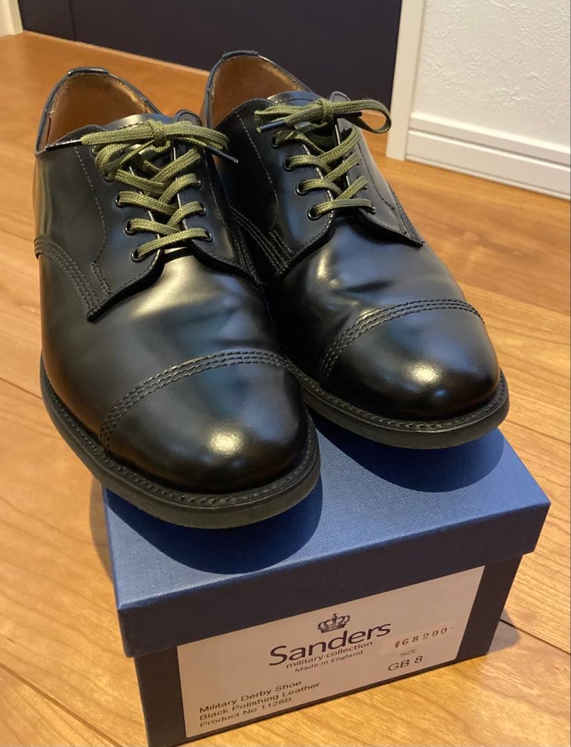 売り切り最終値下げ 新品UK8 サンダースミリタリーダービーシューズ 27㎝