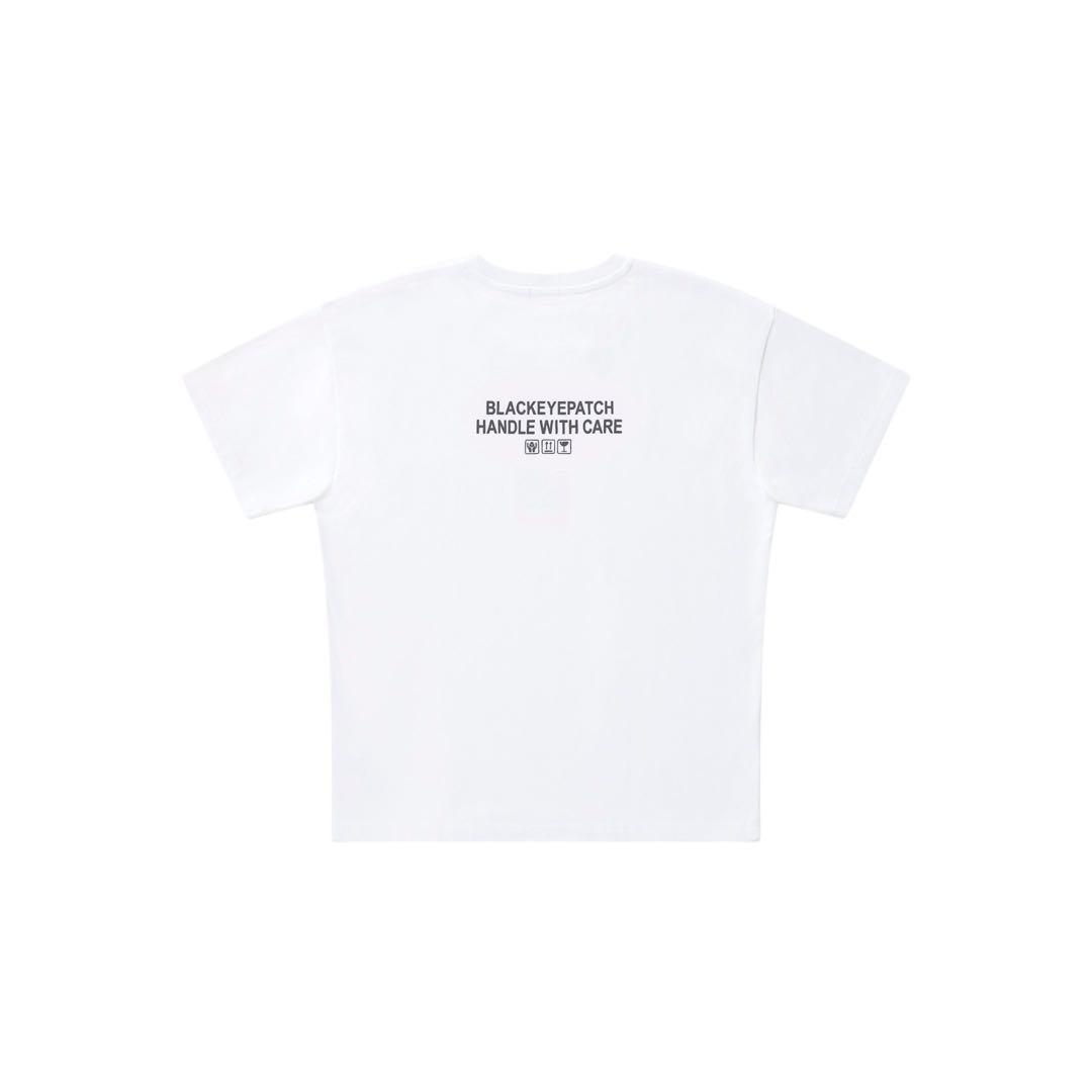 Sサイズ BLACK EYE PATCH HWC LABEL TEE WHITE