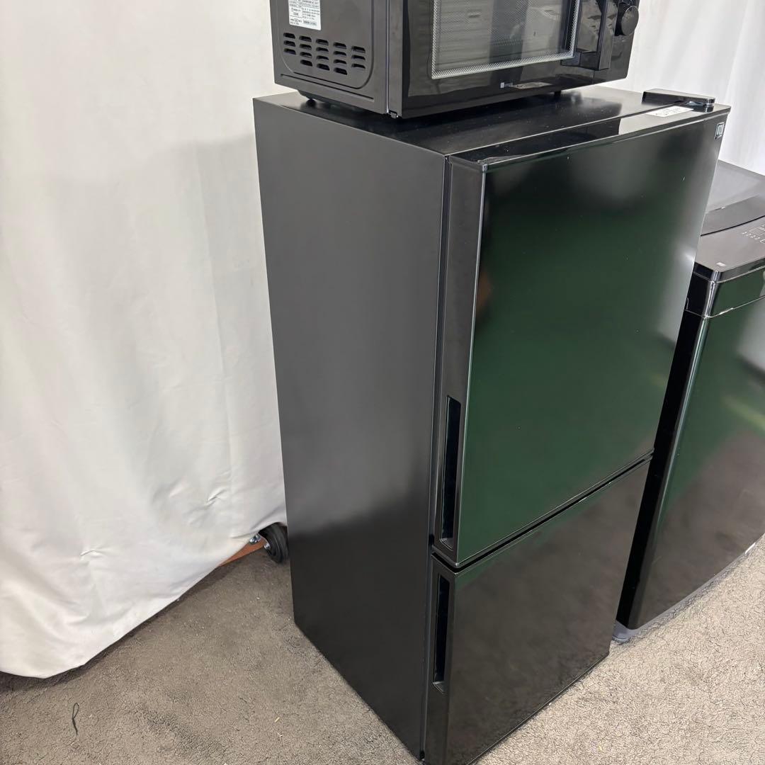 ★577a　設置無料　冷蔵庫　洗濯機　電子レンジ　黒　単身セット　安い　綺麗‼️