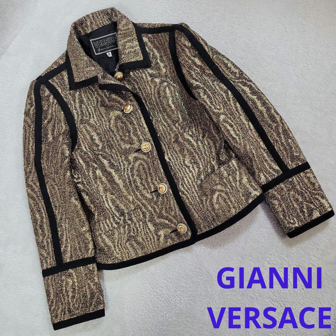 VERSUS テーラードジャケット レディース40　ゴールド