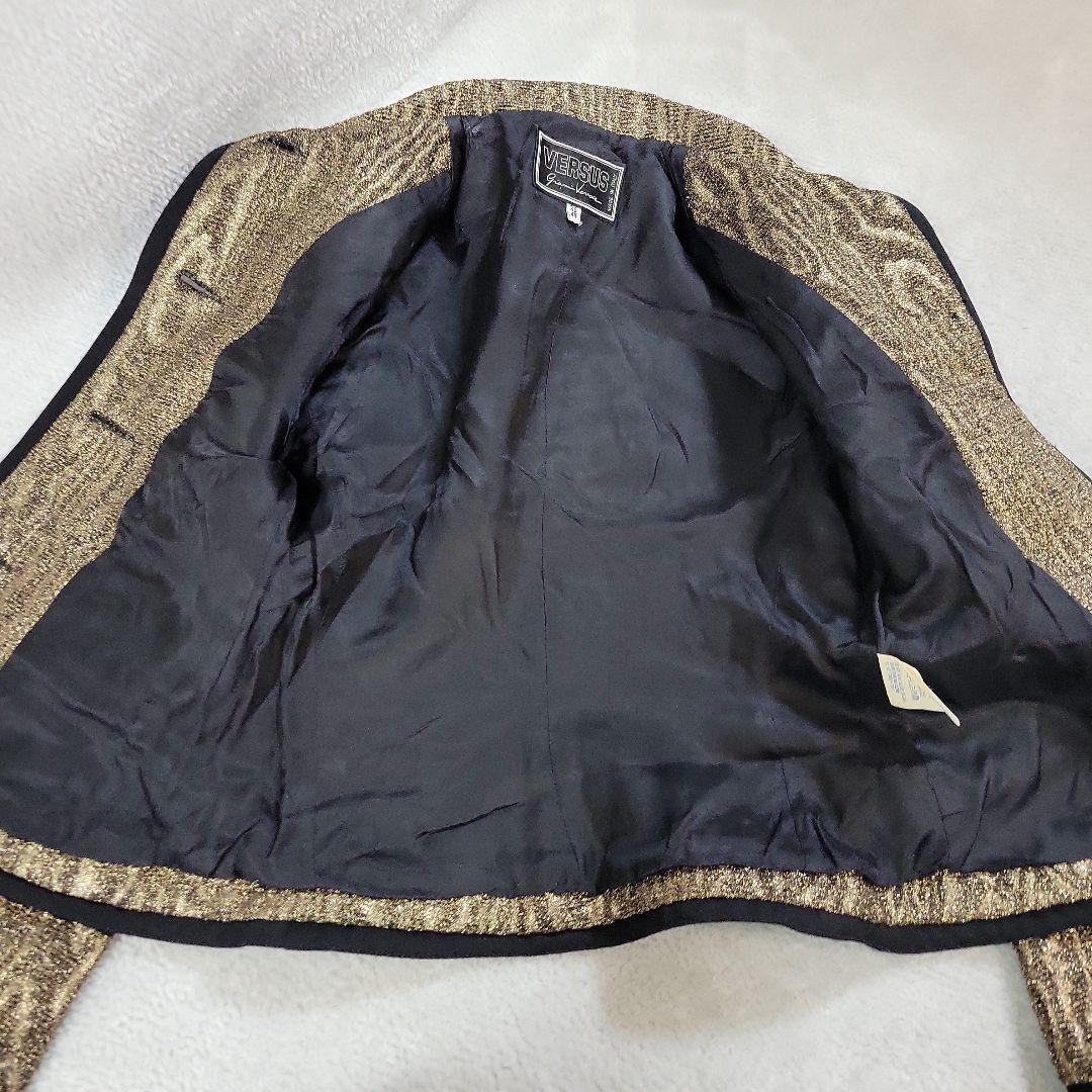 VERSUS テーラードジャケット レディース40　ゴールド