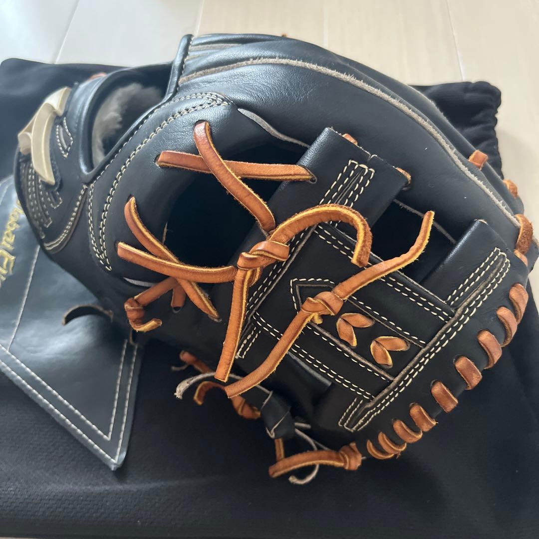 【わん】Mizuno グローバルエリート軟式野球グローブ 黒